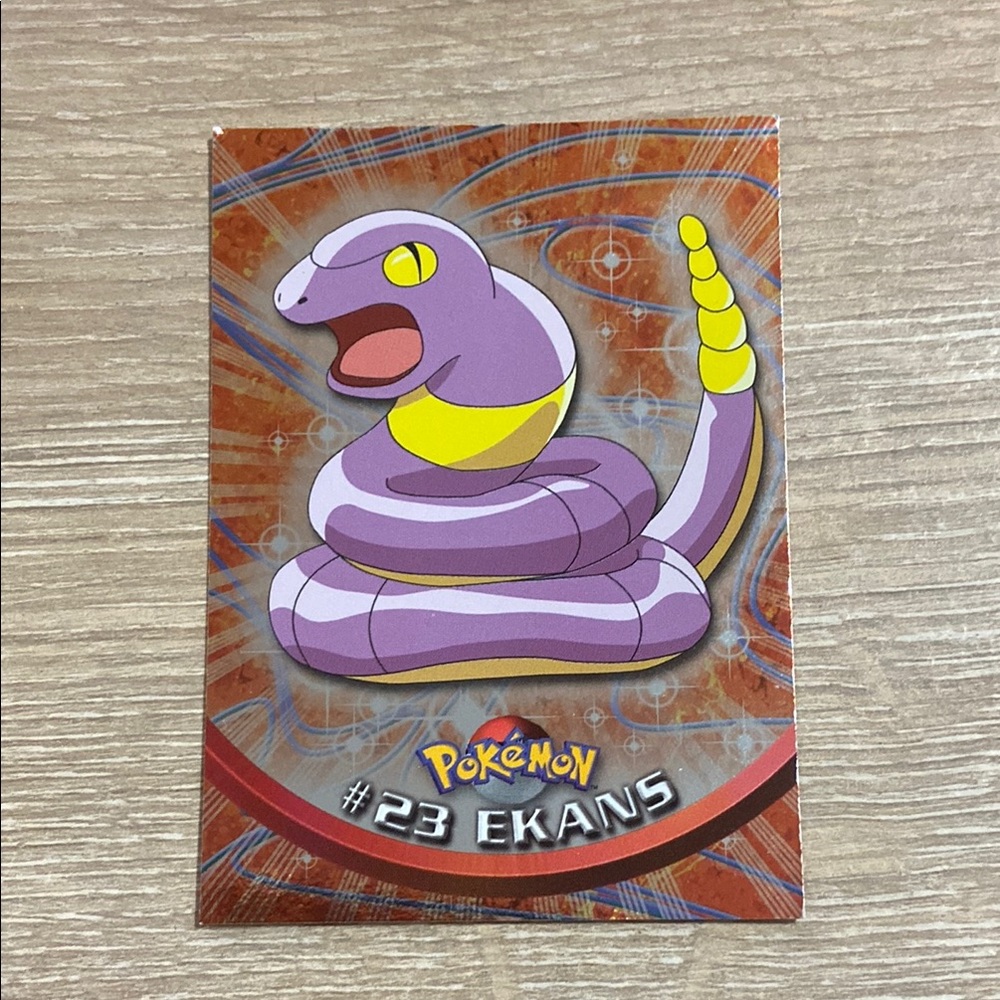 EKANS #23 2000 TOPPS CHROME SERIES 1 HOLO FOIL POKEMON TV ANIMATION CARDS